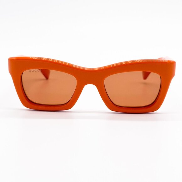 NEW GUCCI GG1773S 004 ORANGE GUCCI CAT EYE SUNGLASSES GUCCI - Picture 3 of 10